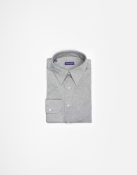 Patrick-Hellmann-Collection-Grey-Stretchy-Shirt-100-Cotton-thumbnail Patrick Hellmann Collection Grey Stretchy Shirt 100% Cotton thumbnail